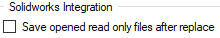 10. Save opened read only files after replace