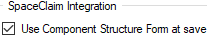 15. Use Component Structure Form at save