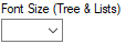 5. Font Size (Tree & Lists)
