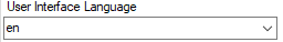 6. User interface Language