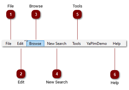 3.1.1 Application Menu