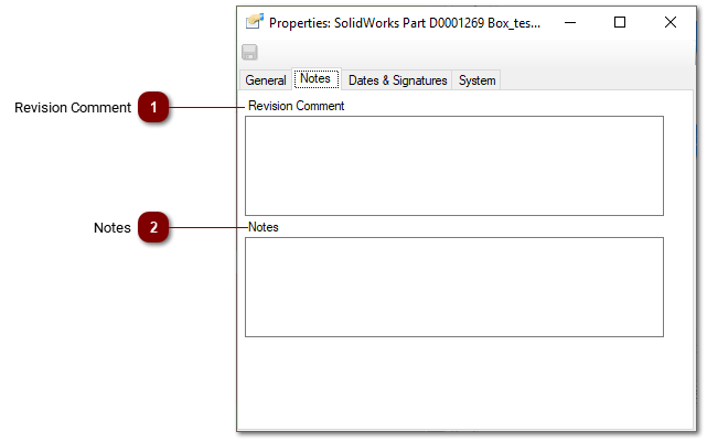 4.4.1 Properties: Notes Tab